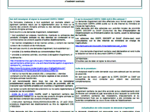 A2.1 Notice Demande d'agrément sanitaire CERFA_13983-03 P1