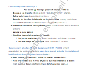 Fiche PMS HACCP C4.9 Contrôle température Refroidissement rapide +63°C à  +10°C – CLETA Formation et Conseil HACCP